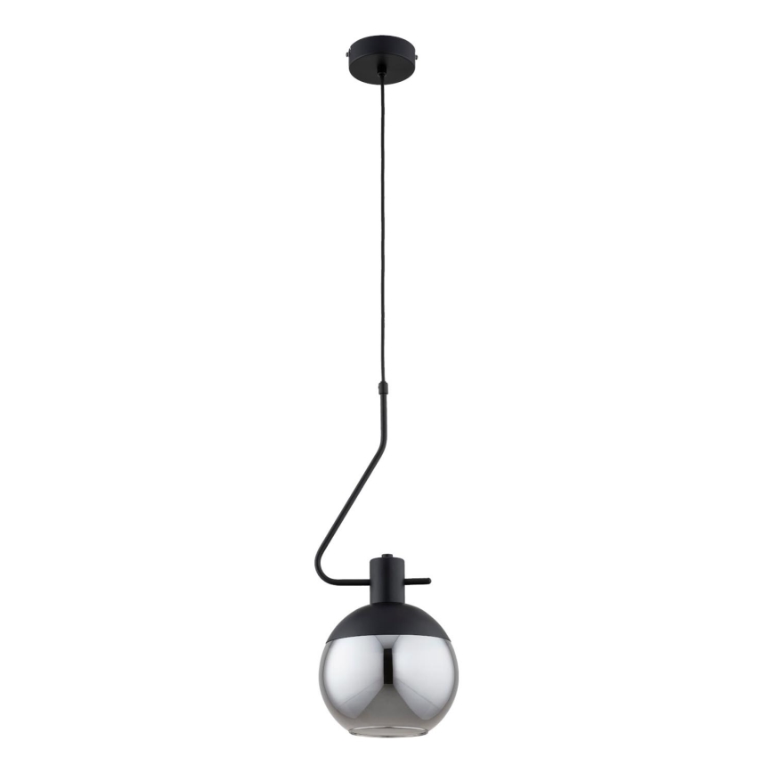 Suspension filaire VELTO ENIGMA 1xE27/15W/230V noir/fumé