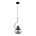 Suspension filaire VELTO ENIGMA 1xE27/15W/230V noir/fumé