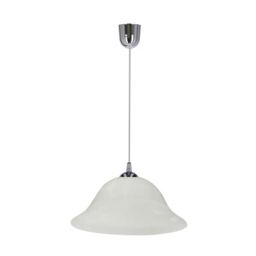 Suspension filaire VERA 1xE27/60W/230V chrome brillant/blanc