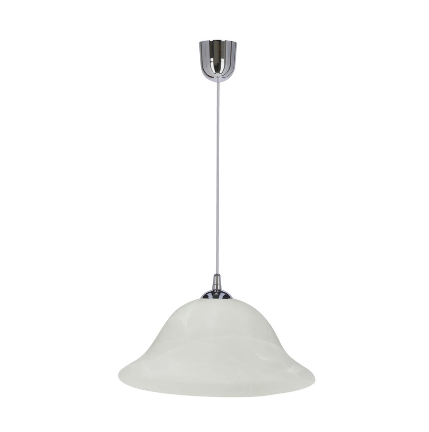 Suspension filaire VERA 1xE27/60W/230V chrome brillant/blanc