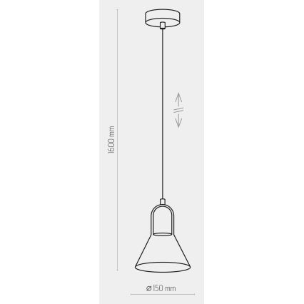 Suspension filaire VICHY 1xGU10/10W/230V