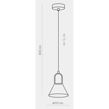 Suspension filaire VICHY 1xGU10/10W/230V