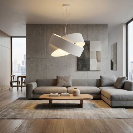 Suspension filaire VIENO 3xE27/15W/230V blanc