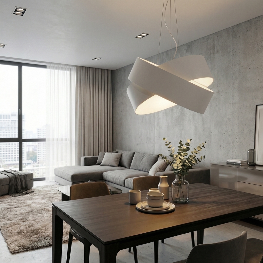 Suspension filaire VIENO 3xE27/15W/230V blanc