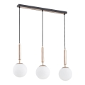 Suspension filaire VOLDA 3xE14/40W/230V laiton