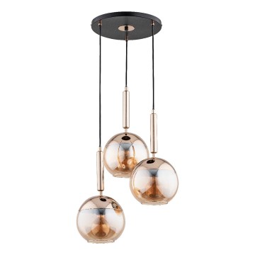 Suspension filaire VOLDA 3xE27/15W/230V d. 52 cm laiton