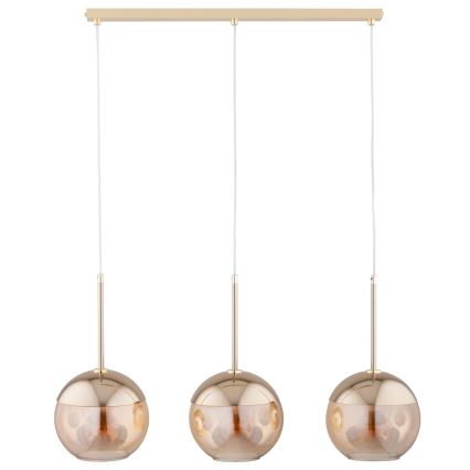 Suspension filaire VOLDA 3xE27/60W/230V laiton