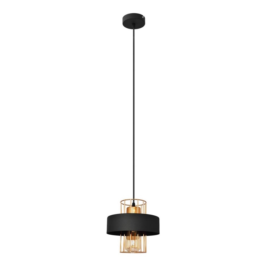 Suspension filaire VOLTA 1xE27/15W/230V noir/doré