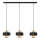 Suspension filaire VOLTA 3xE27/15W/230V noir/doré