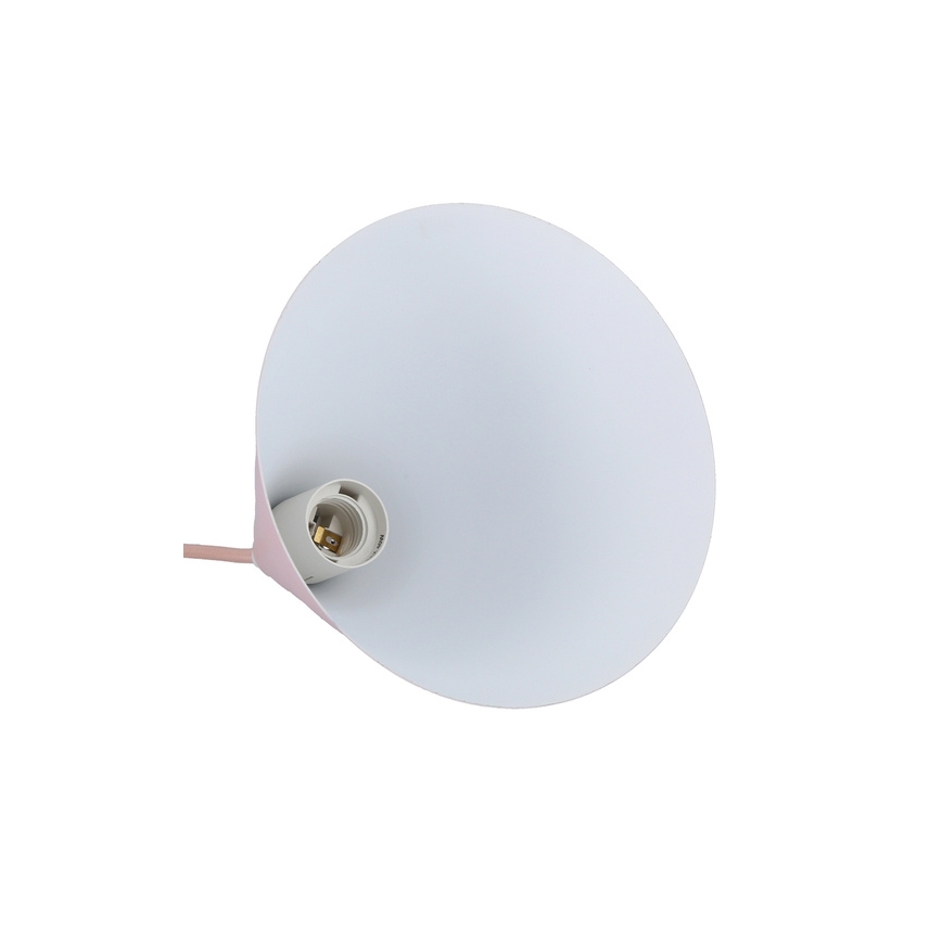 Suspension filaire VOSS 1xE27/40W/230V rose/blanc