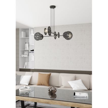 Suspension filaire XOTIC 4xE27/15W/230V noir
