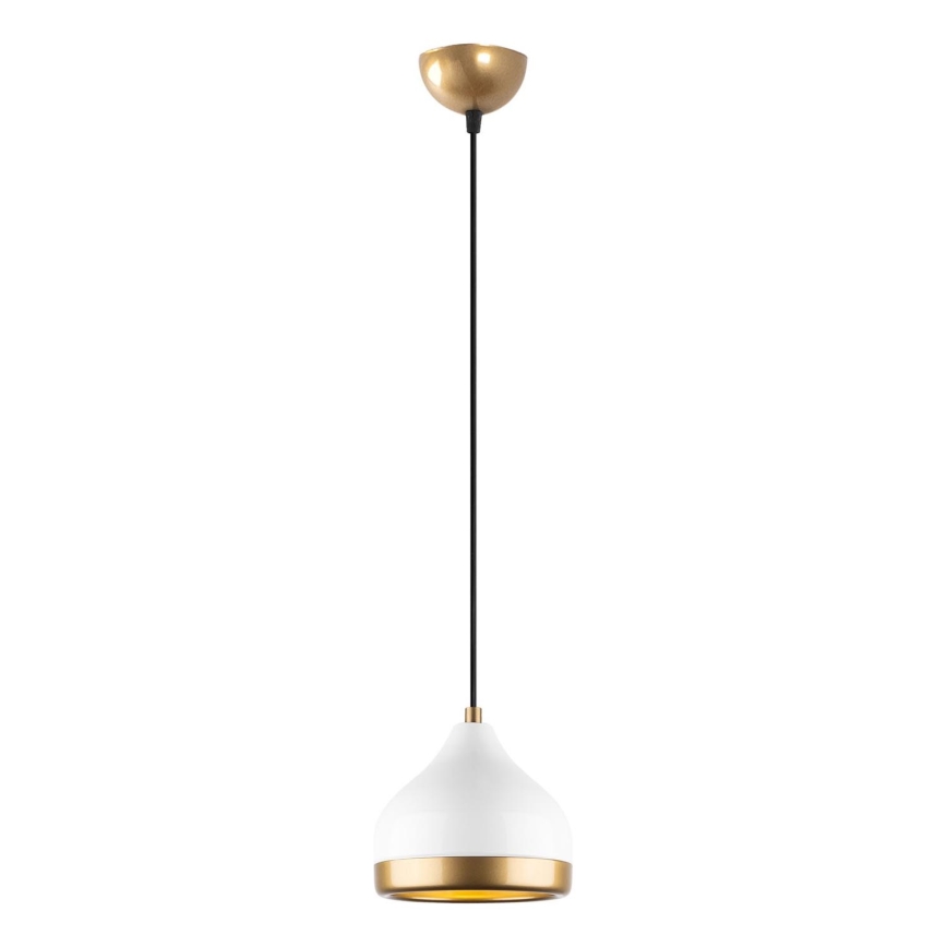 Suspension filaire YILDO 1xE27/40W/230V blanc/doré
