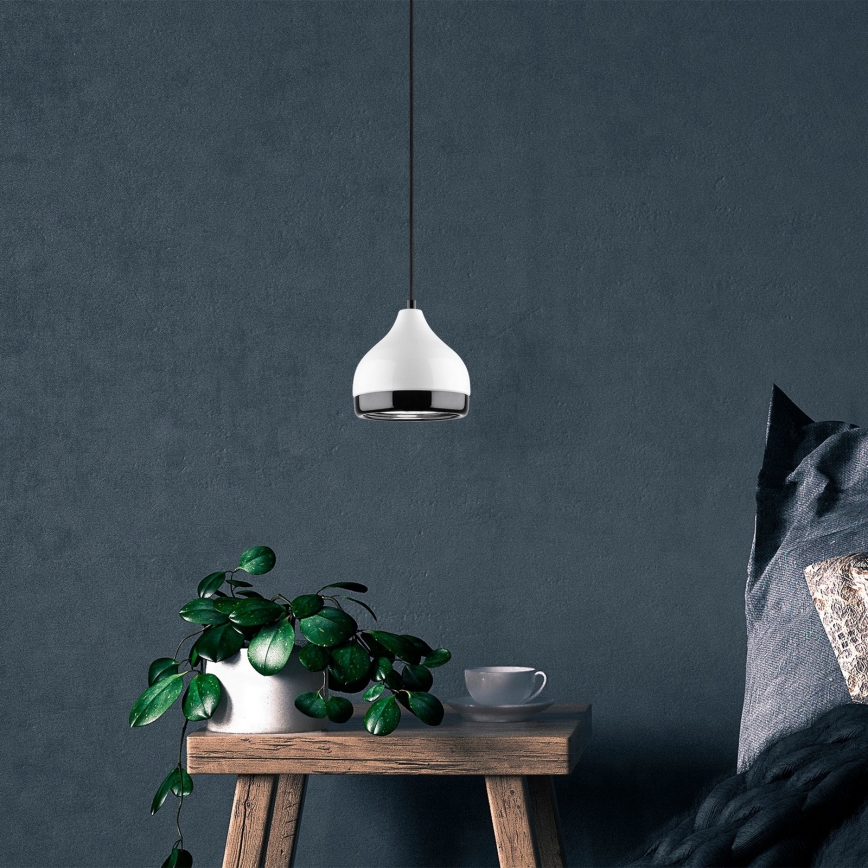 Suspension filaire YILDO 1xE27/40W/230V blanc/noir