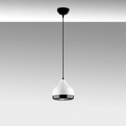 Suspension filaire YILDO 1xE27/40W/230V blanc/noir