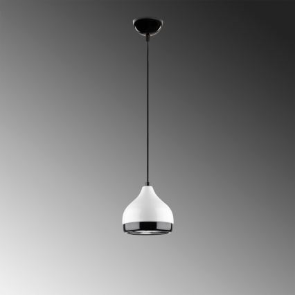 Suspension filaire YILDO 1xE27/40W/230V blanc/noir