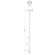 Suspension filaire YORU 1xG9/8W/230V 30 cm noir