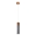 Suspension filaire ZANE 1xGU10/40W/230V béton/Bouleau/hêtre