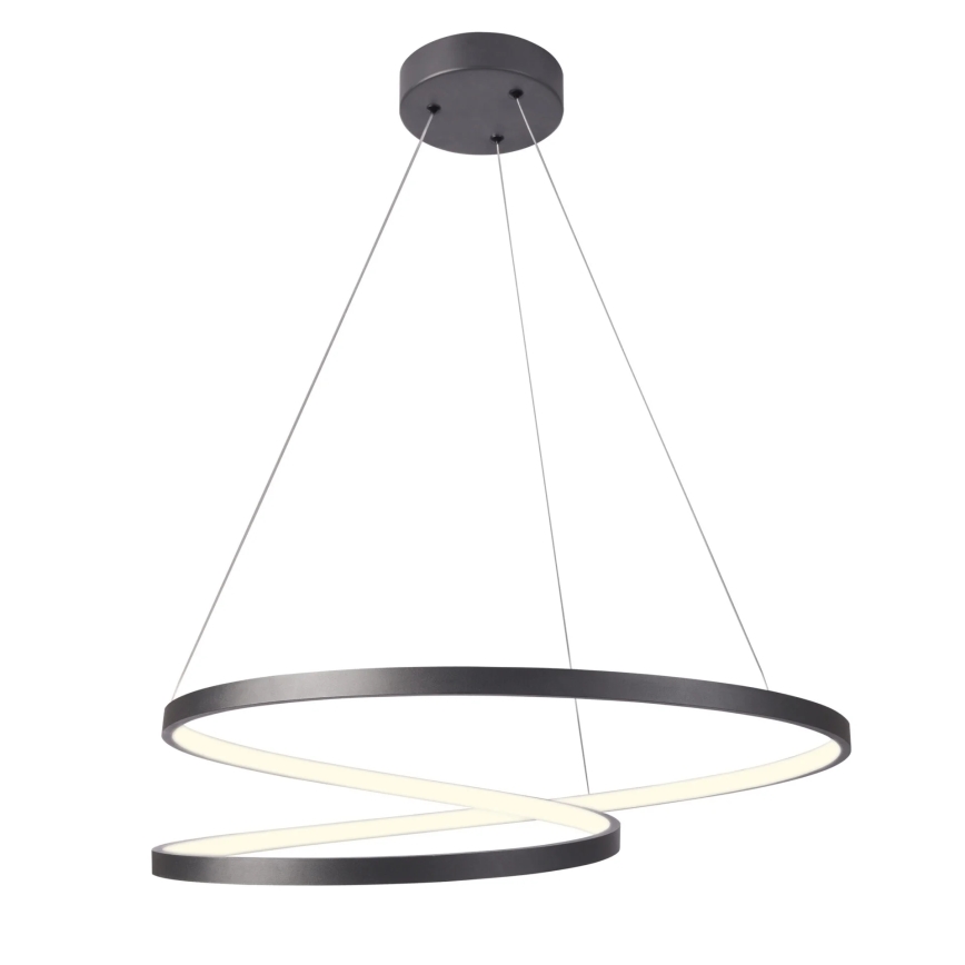 Suspension filaire ZEFIRA LED/52W/230V 4000K d. 60 cm anthracite