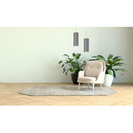 Suspension filaire ZIK 1xE27/40W/230V gris