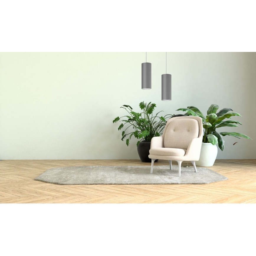 Suspension filaire ZIK 1xE27/40W/230V gris