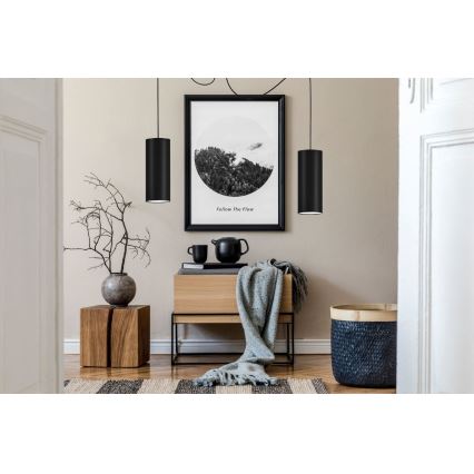 Suspension filaire ZIK 2xE27/40W/230V araignée noir