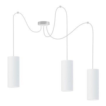 Suspension filaire ZIK 3xE27/40W/230V araignée blanc