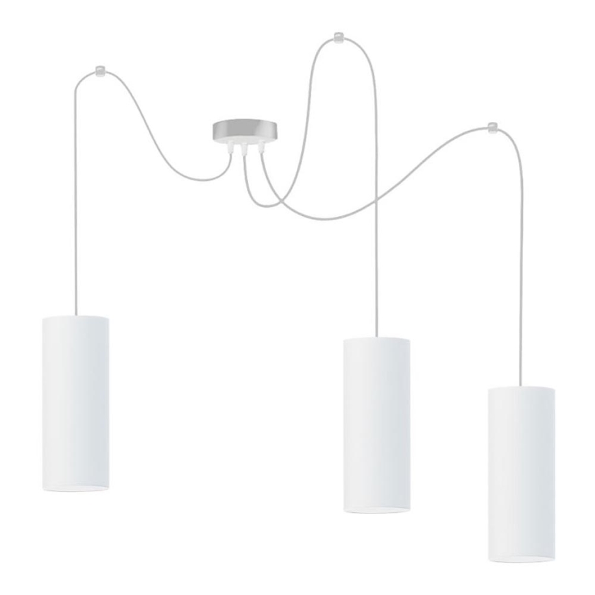 Suspension filaire ZIK 3xE27/40W/230V araignée blanc
