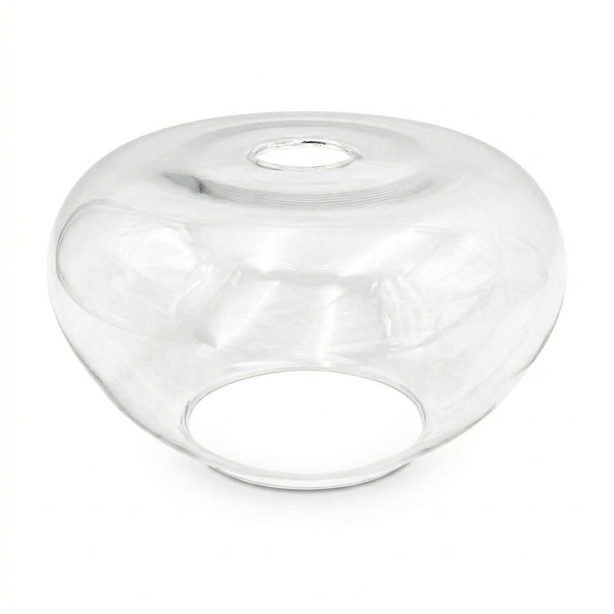 Suspension FLO sur câble 1xE27/15W/230V, chrome brillant / transparent