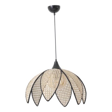 Suspension FUME 1xE27/40W/230V diamètre 40 cm noir/beige