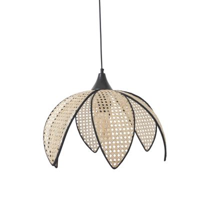 Suspension FUME 1xE27/40W/230V diamètre 40 cm noir/beige