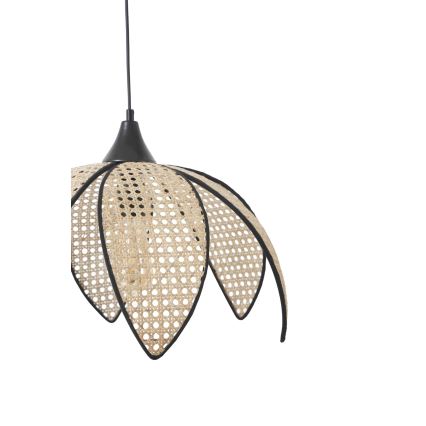 Suspension FUME 1xE27/40W/230V diamètre 40 cm noir/beige
