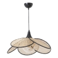 Suspension FUME 1xE27/40W/230V diamètre 45 cm noir/beige