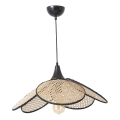 Suspension FUME 1xE27/40W/230V diamètre 45 cm noir/beige