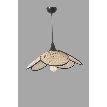 Suspension FUME 1xE27/40W/230V diamètre 45 cm noir/beige