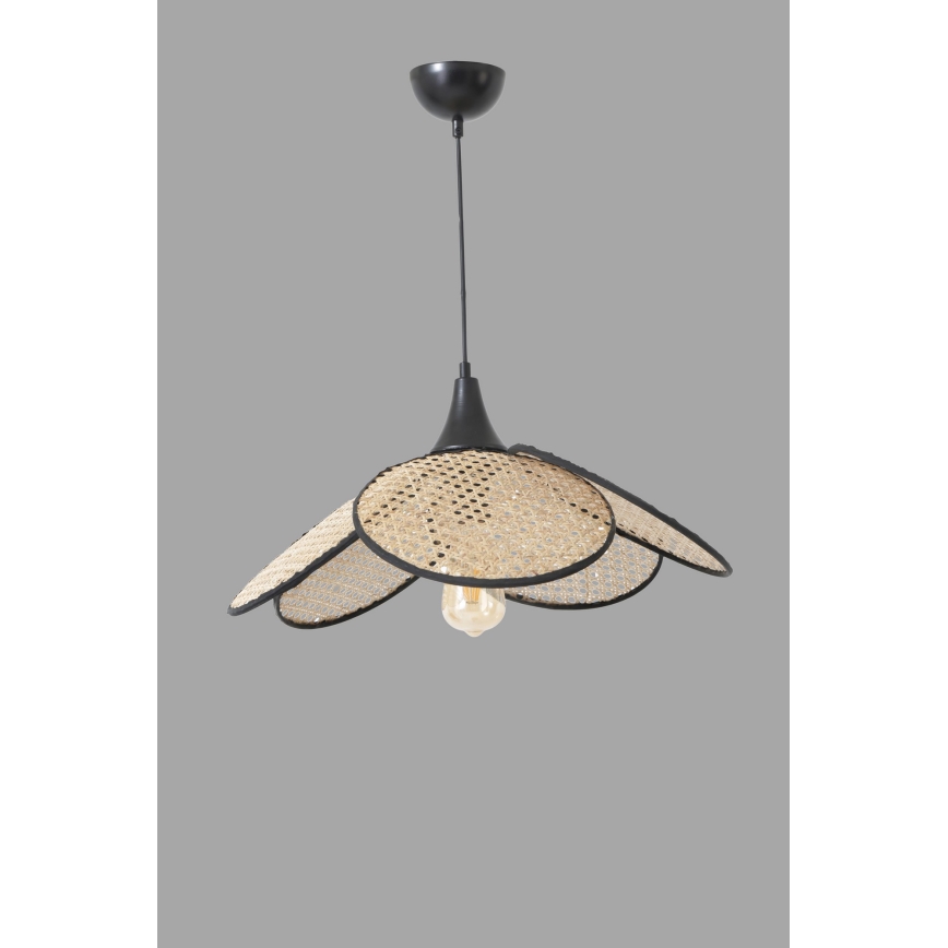 Suspension FUME 1xE27/40W/230V diamètre 45 cm noir/beige