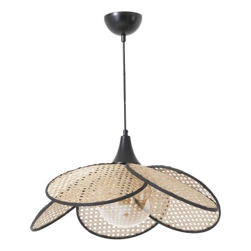 Suspension FUME 1xE27/40W/230V Ø 45 cm noir/beige