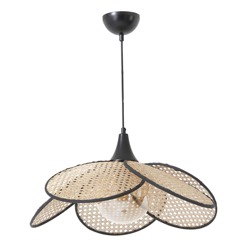 Suspension FUME 1xE27/40W/230V Ø 45 cm noir/beige