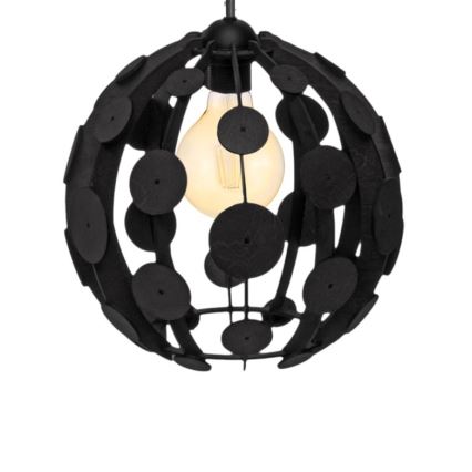 Suspension GAIA 3xE27 / 60W / 230V noir / marron