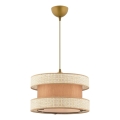 Suspension HALO 1xE27/60W/230V beige/crème