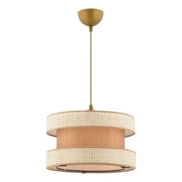 Suspension HALO 1xE27/60W/230V beige/crème