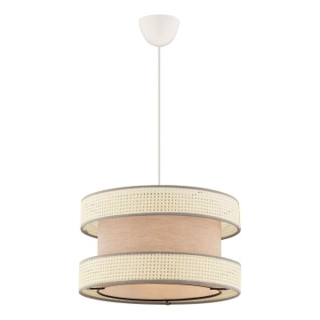 Suspension HALO 1xE27/60W/230V beige/crème
