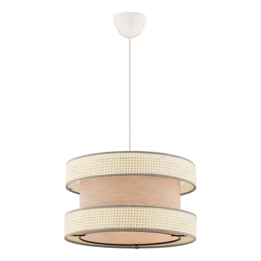 Suspension HALO 1xE27/60W/230V beige/crème
