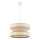 Suspension HALO 1xE27/60W/230V beige/crème