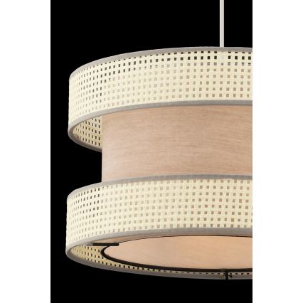 Suspension HALO 1xE27/60W/230V beige/crème