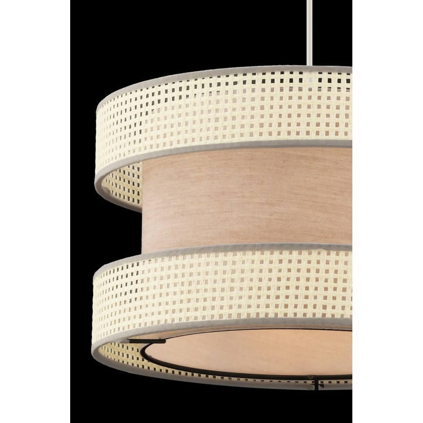 Suspension HALO 1xE27/60W/230V beige/crème