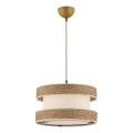 Suspension HALO 1xE27/60W/230V crème/beige