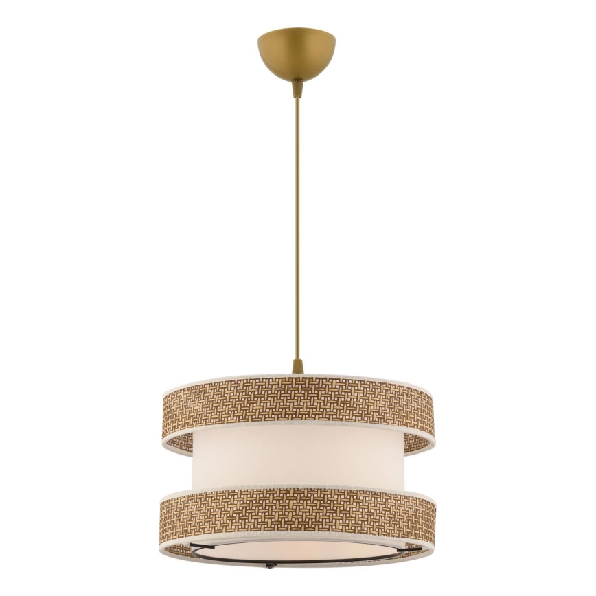 Suspension HALO 1xE27/60W/230V crème/beige