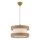 Suspension HALO 1xE27/60W/230V crème/beige