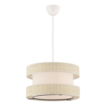 Suspension HALO 1xE27/60W/230V crème