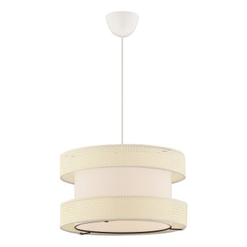 Suspension HALO 1xE27/60W/230V crème